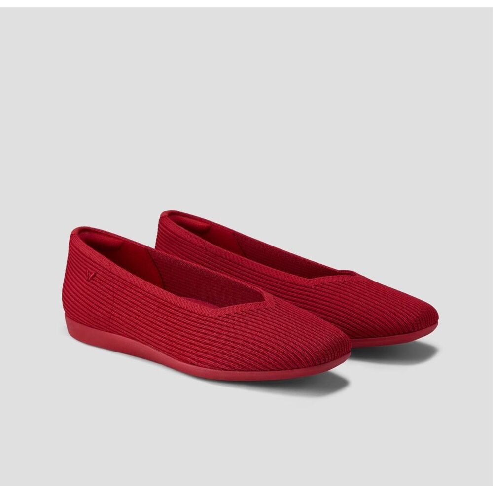 VIVAIA Red Margo Walker Knit Loafers Size 8